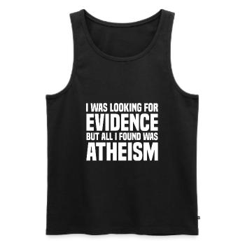 Atheismus - Männer Premium Bio Tank Top - Schwarz - Vorne - Michal (187cm)
