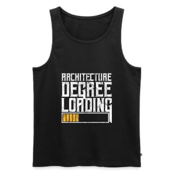 Architecte - Débardeur bio Premium Homme - noir - Devant - Michal (187cm)