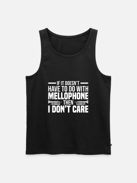 Mellophon Spieler - Männer Premium Bio Tank Top - Schwarz
