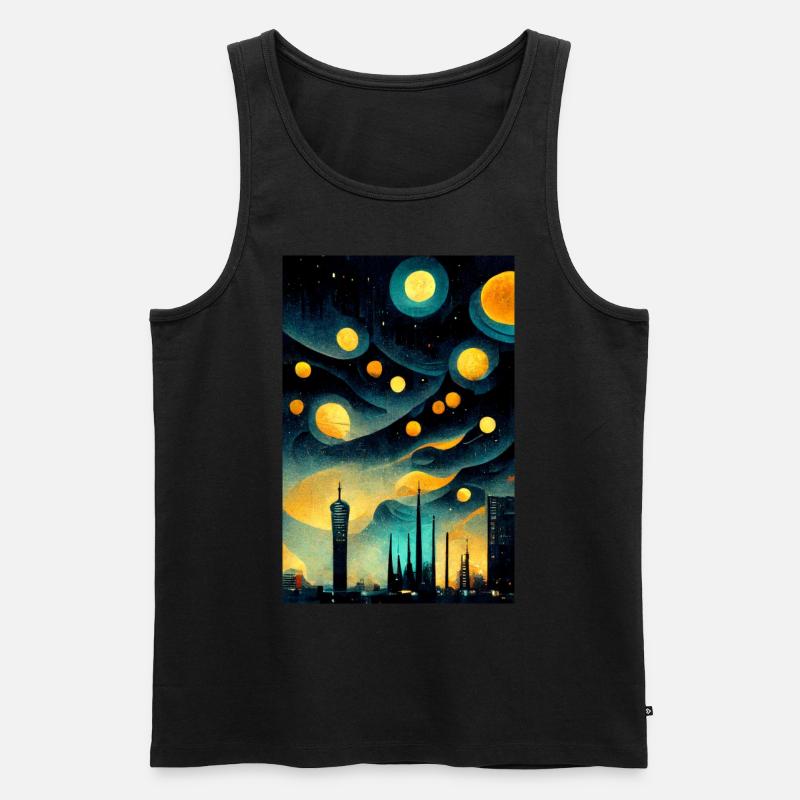 Die Sternreiche Zukunft - Männer Premium Bio Tank Top - Schwarz