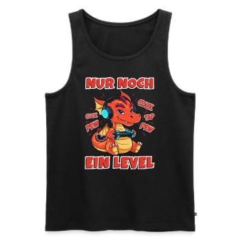 Gamer Dragon Cool Gaming Kids - Men's Premium Organic Tank Top - black - Front - AI Model Male 178 light (178cm)