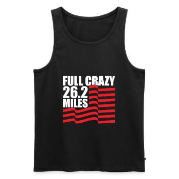 26.2 Meilen Marathon - Marathonläufer - Männer Premium Bio Tank Top - Schwarz - Vorne - Michal (187cm)