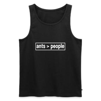 ant colony "ants and people" - Men's Premium Organic Tank Top - black - Front - Michal (187cm)