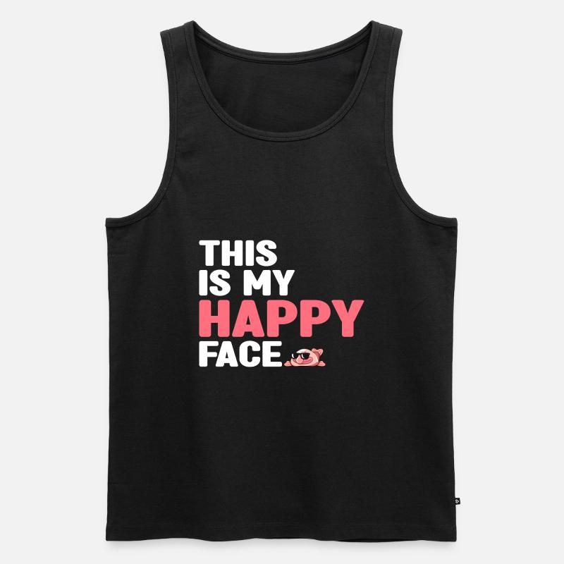 Blobfisch - Männer Premium Bio Tank Top - Schwarz