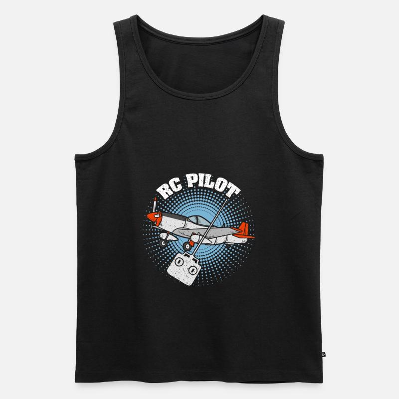 RC Pilot | Modellflug | Modellbauer - Männer Premium Bio Tank Top - Schwarz