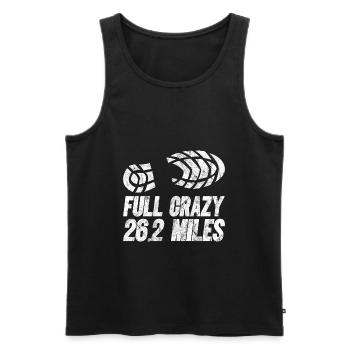 26.2 Meilen Marathon - Marathonläufer - Männer Premium Bio Tank Top - Schwarz - Vorne - Michal (187cm)