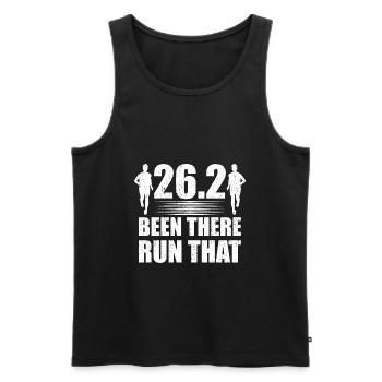26.2 Been There Run That Marathon - Männer Premium Bio Tank Top - Schwarz - Vorne - Michal (187cm)