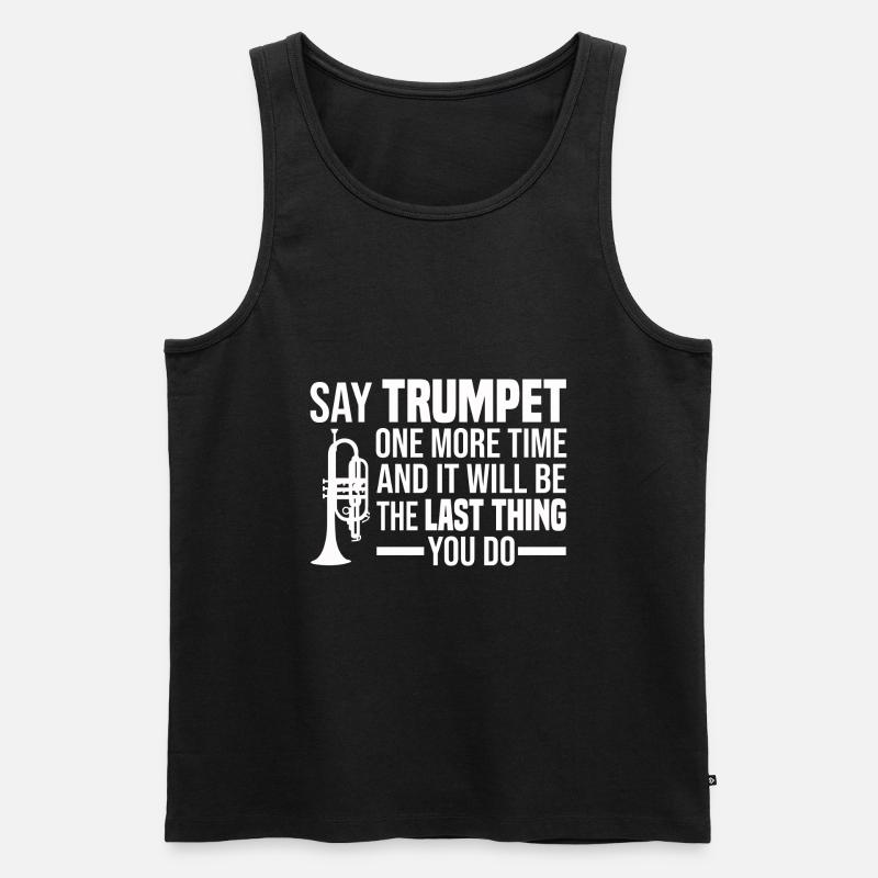 Mellophon - Männer Premium Bio Tank Top - Schwarz