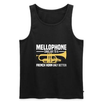 Mellophonist - Männer Premium Bio Tank Top - Schwarz - Vorne - Michal (187cm)