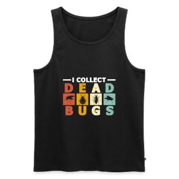 Schädlingsvernichter - Männer Premium Bio Tank Top - Schwarz - Vorne - AI Model Male 178 light (178cm)