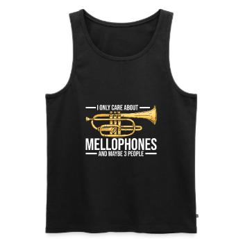 Mellophon Spieler - Männer Premium Bio Tank Top - Schwarz - Vorne - Michal (187cm)
