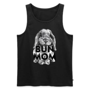 Buddy Bunmom - Débardeur bio Premium Homme - noir - Devant - AI Model Male 178 light (178cm)