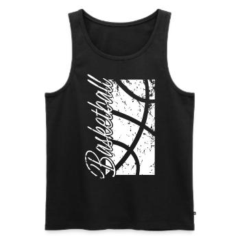Basketball Basketballer - Männer Premium Bio Tank Top - Schwarz - Vorne - Michal (187cm)