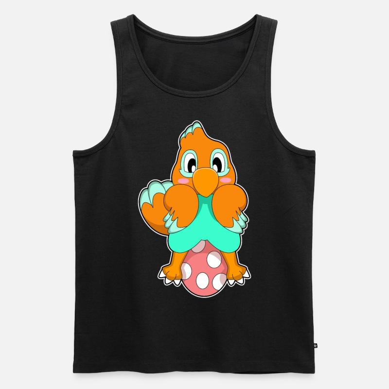 Papagei Ei - Männer Premium Bio Tank Top - Schwarz