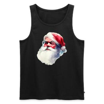 Santa Claus | Weihnachtsmann | Weihnachten - Männer Premium Bio Tank Top - Schwarz - Vorne - Michal (187cm)
