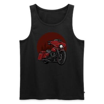 Chopper // Custom // Motorcycle - Men's Premium Organic Tank Top - black - Front - AI Model Male 178 light (178cm)