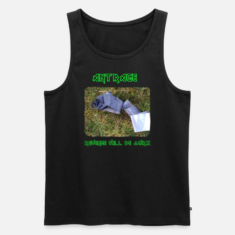 AntRage Panzertape - Männer Premium Bio Tank Top - Schwarz