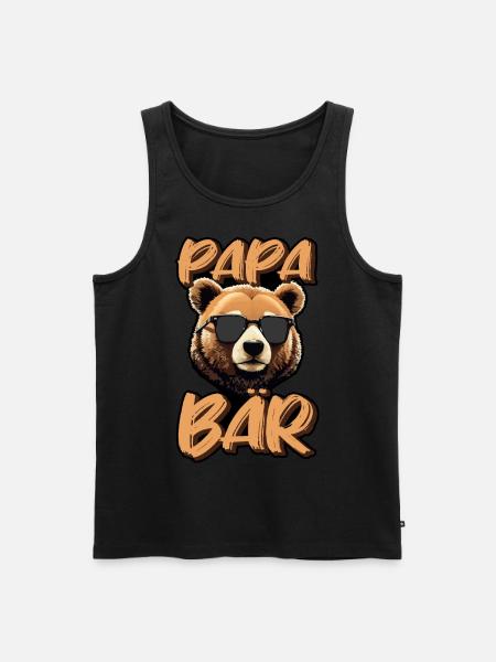 Dad Father - Men's Premium Organic Tank Top - black