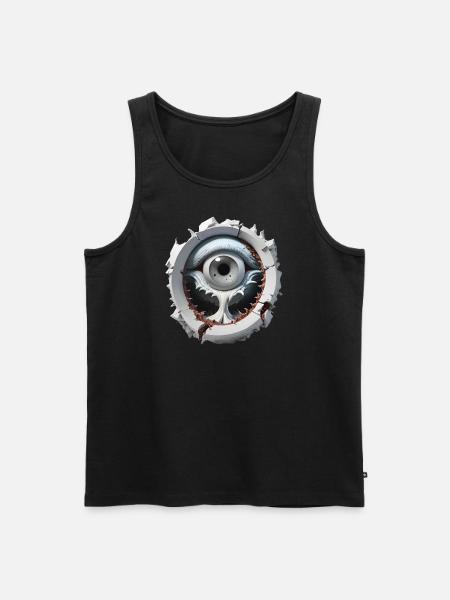 The magic eye - Männer Premium Bio Tank Top - Schwarz
