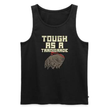 Stark Wie Ein Bärtierchen – Mikrobiologen Humor - Männer Premium Bio Tank Top - Schwarz - Vorne - AI Model Male 178 light (178cm)