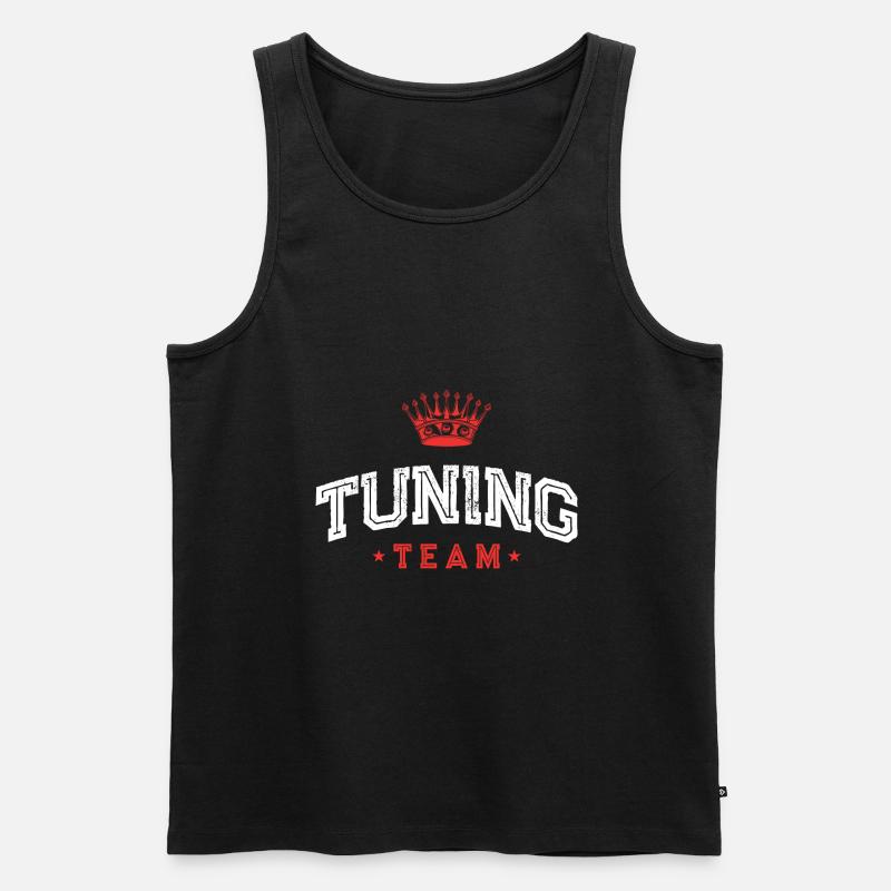 Tuning Team - Männer Premium Bio Tank Top - Schwarz