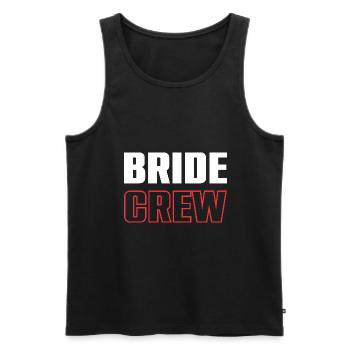 Bride Crew - Men's Premium Organic Tank Top - black - Front - AI Model Male 178 light (178cm)