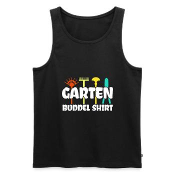 Garten Buddel Shirt Gärtner Gartenbau Gärtnern Gar - Männer Premium Bio Tank Top - Schwarz - Vorne - Michal (187cm)