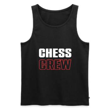 Chess Crew - Männer Premium Bio Tank Top - Schwarz - Vorne - Michal (187cm)