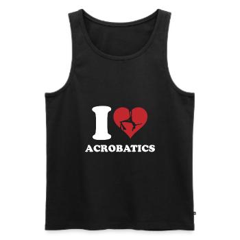 I Love Acrobatics Graphic Acrobat Gymnastics Gymna - Männer Premium Bio Tank Top - Schwarz - Vorne - Michal (187cm)