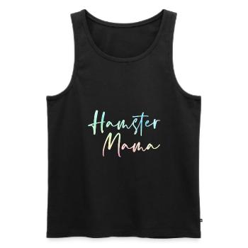 Hamster Mama Animal Lover Pet Owner Rodents Hamste - Männer Premium Bio Tank Top - Schwarz - Vorne - Michal (187cm)