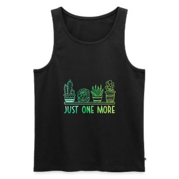 Just One More Gardening Garden Horticulture Garden - Männer Premium Bio Tank Top - Schwarz - Vorne - Michal (187cm)