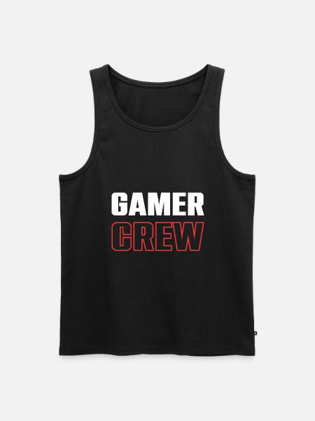 Gamer Crew - Männer Premium Bio Tank Top - Schwarz