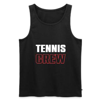 Équipe de tennis - Débardeur bio Premium Homme - noir - Devant - AI Model Male 178 light (178cm)