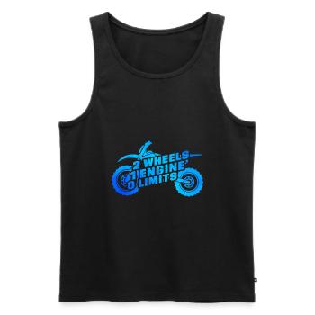 2 Wheels 1 Enginee 0 Limits Dirt Biker Motorcycle - Männer Premium Bio Tank Top - Schwarz - Vorne - Michal (187cm)