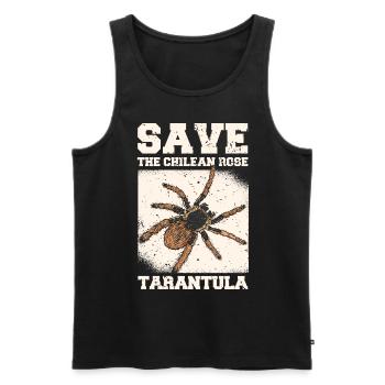 Tarantula Haustier Spinne Tarantulas Spinnen Tiere - Männer Premium Bio Tank Top - Schwarz - Vorne - Michal (187cm)