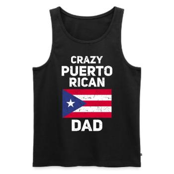 Puerto Rico | Puerto Ricaner Flagge Geschenkideen - Männer Premium Bio Tank Top - Schwarz - Vorne - Michal (187cm)