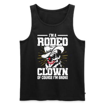 Rodeo - Männer Premium Bio Tank Top - Schwarz - Vorne - Michal (187cm)