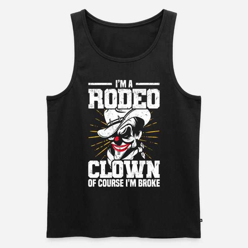 Rodeo - Männer Premium Bio Tank Top - Schwarz
