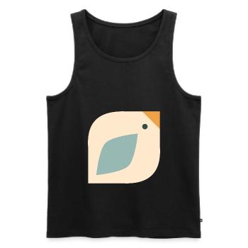 Süßer Vogel - Männer Premium Bio Tank Top - Schwarz - Vorne - AI Model Male 178 light (178cm)