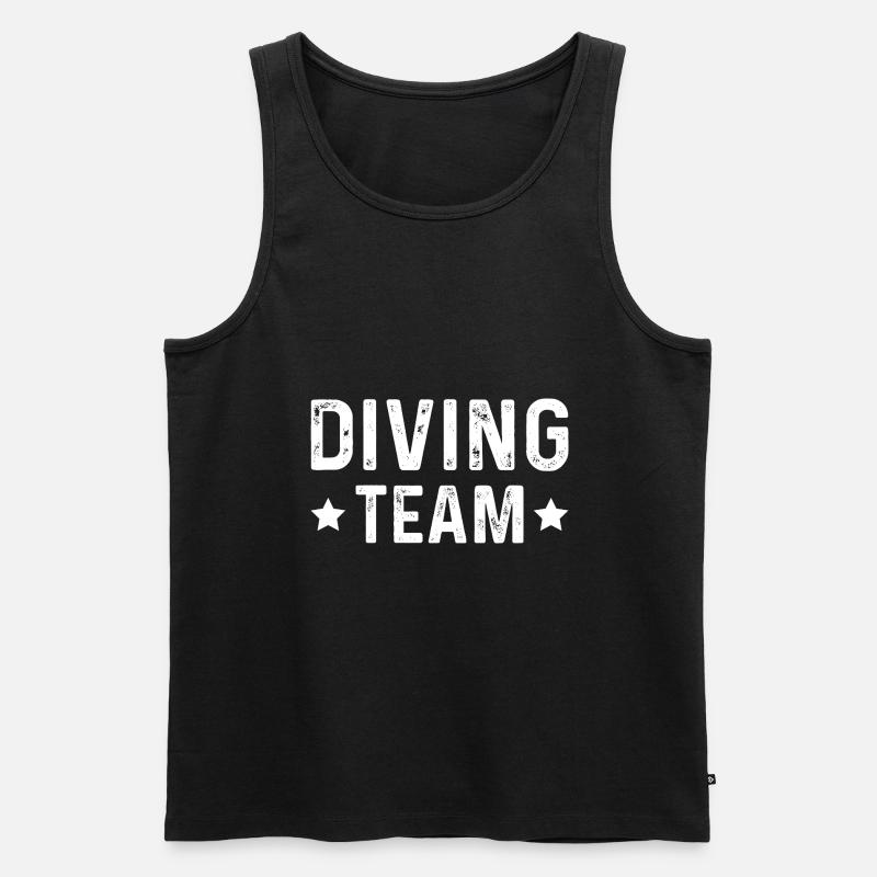 Diving Team - Männer Premium Bio Tank Top - Schwarz