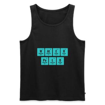 Water Polo Periodic Table Of Elements Aquatic Polo - Men's Premium Organic Tank Top - black - Front - AI Model Male 178 light (178cm)