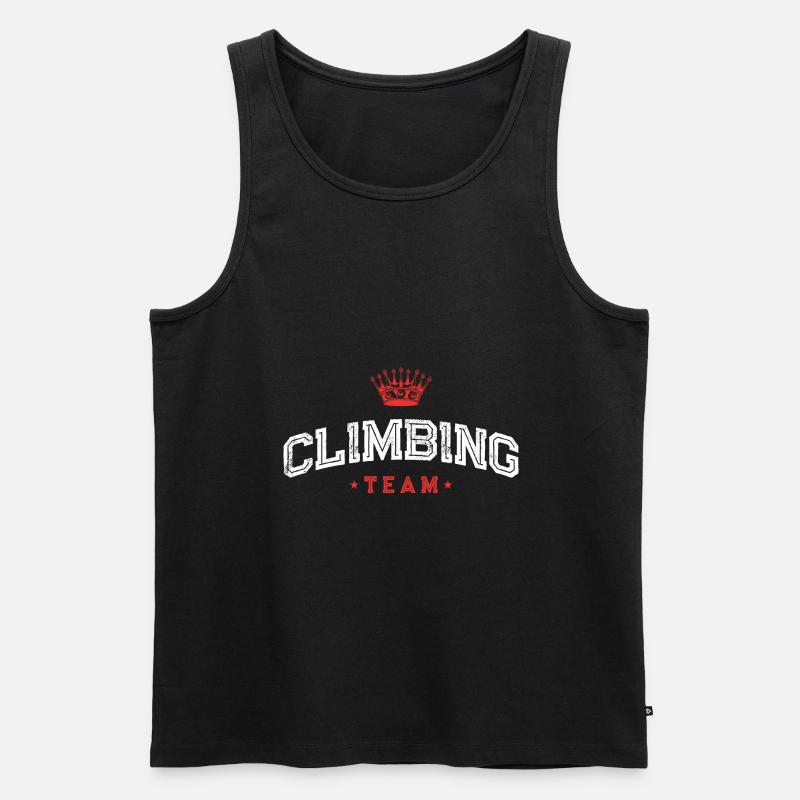 Climbing Team - Männer Premium Bio Tank Top - Schwarz