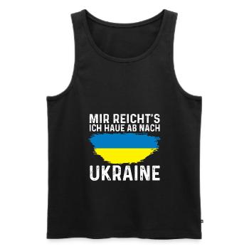Ukraine Ukrainer Ukrainisches - Männer Premium Bio Tank Top - Schwarz - Vorne - Michal (187cm)