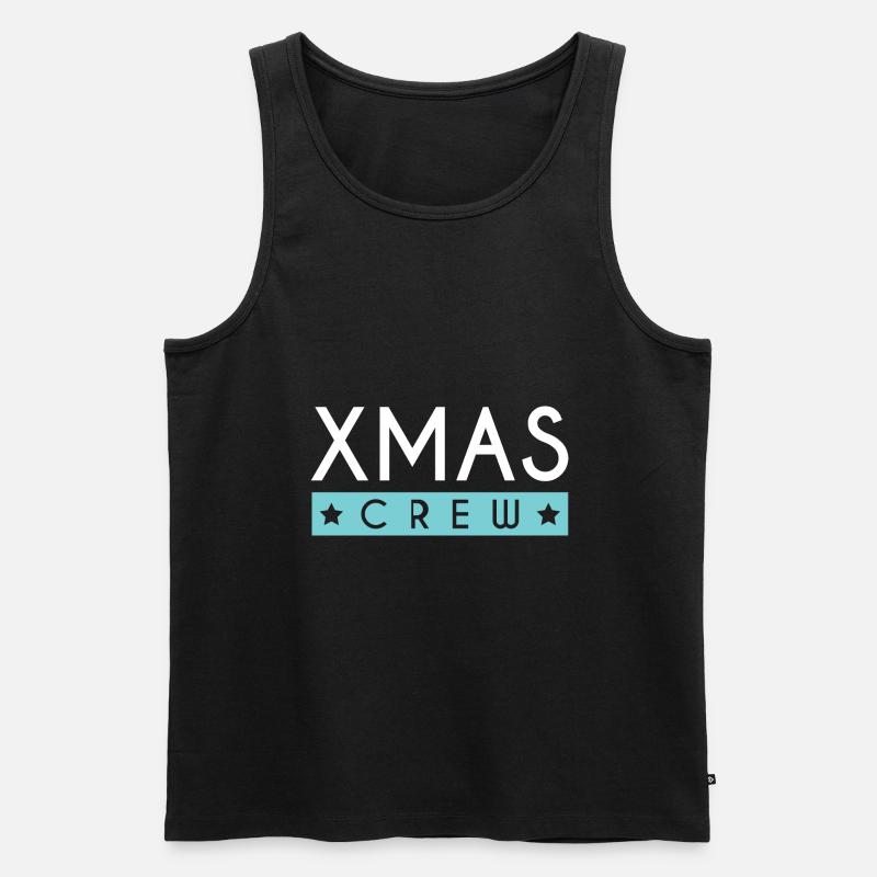 Xmas Crew - Männer Premium Bio Tank Top - Schwarz