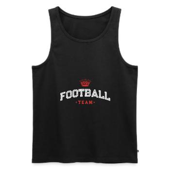 Équipe de football - Débardeur bio Premium Homme - noir - Devant - Michal (187cm)