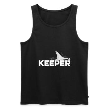 Keeper Graphic Animal Keeper Zoo Keeper Animal Lov - Männer Premium Bio Tank Top - Schwarz - Vorne - Michal (187cm)