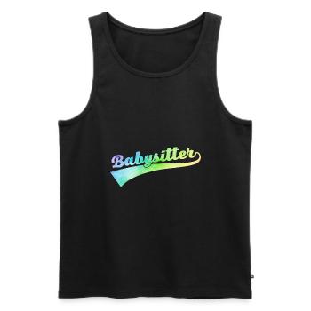 Babysitter Graphic Daycare Provider Daycare Teach - Männer Premium Bio Tank Top - Schwarz - Vorne - Michal (187cm)