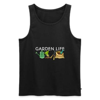 Garden Life Gardener Horticulturist Gardening Land - Männer Premium Bio Tank Top - Schwarz - Vorne - Michal (187cm)