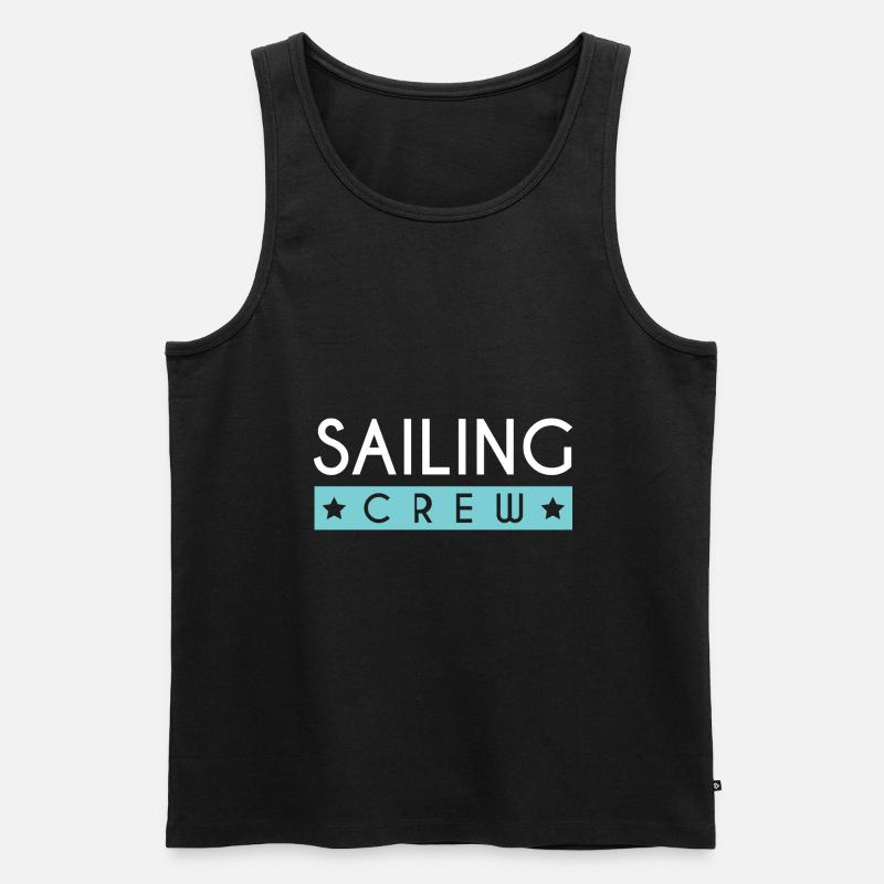 Sailing Crew - Männer Premium Bio Tank Top - Schwarz