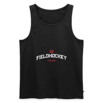 Équipe de hockey sur gazon - Débardeur bio Premium Homme - noir - Devant - Michal (187cm)